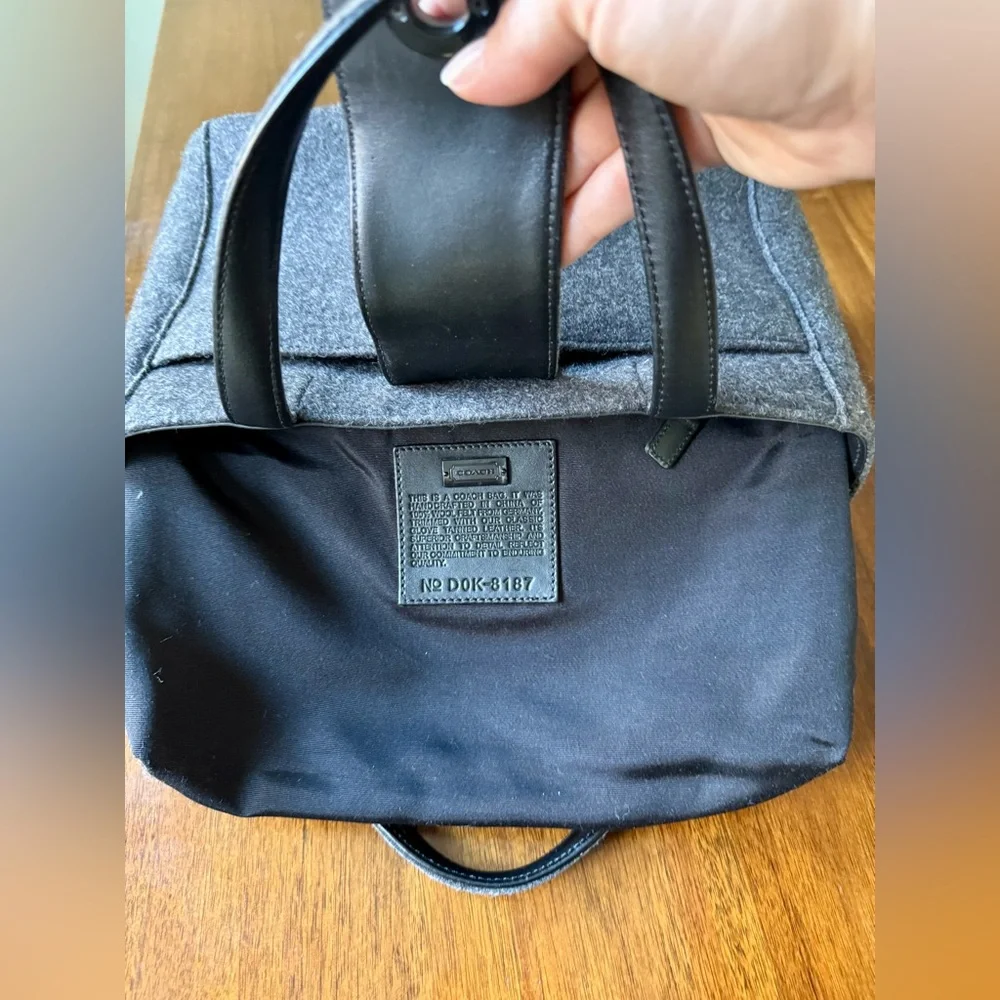 Vintage Coach Handbag German Wool Mini Turnlock Y2K 2000 - Picture 12 of 13